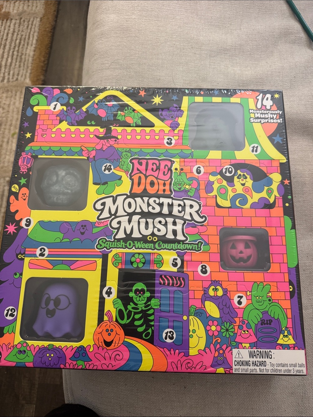 Needoh Monster Mush Squish-O-Ween Countdown - Colorful Halloween Set